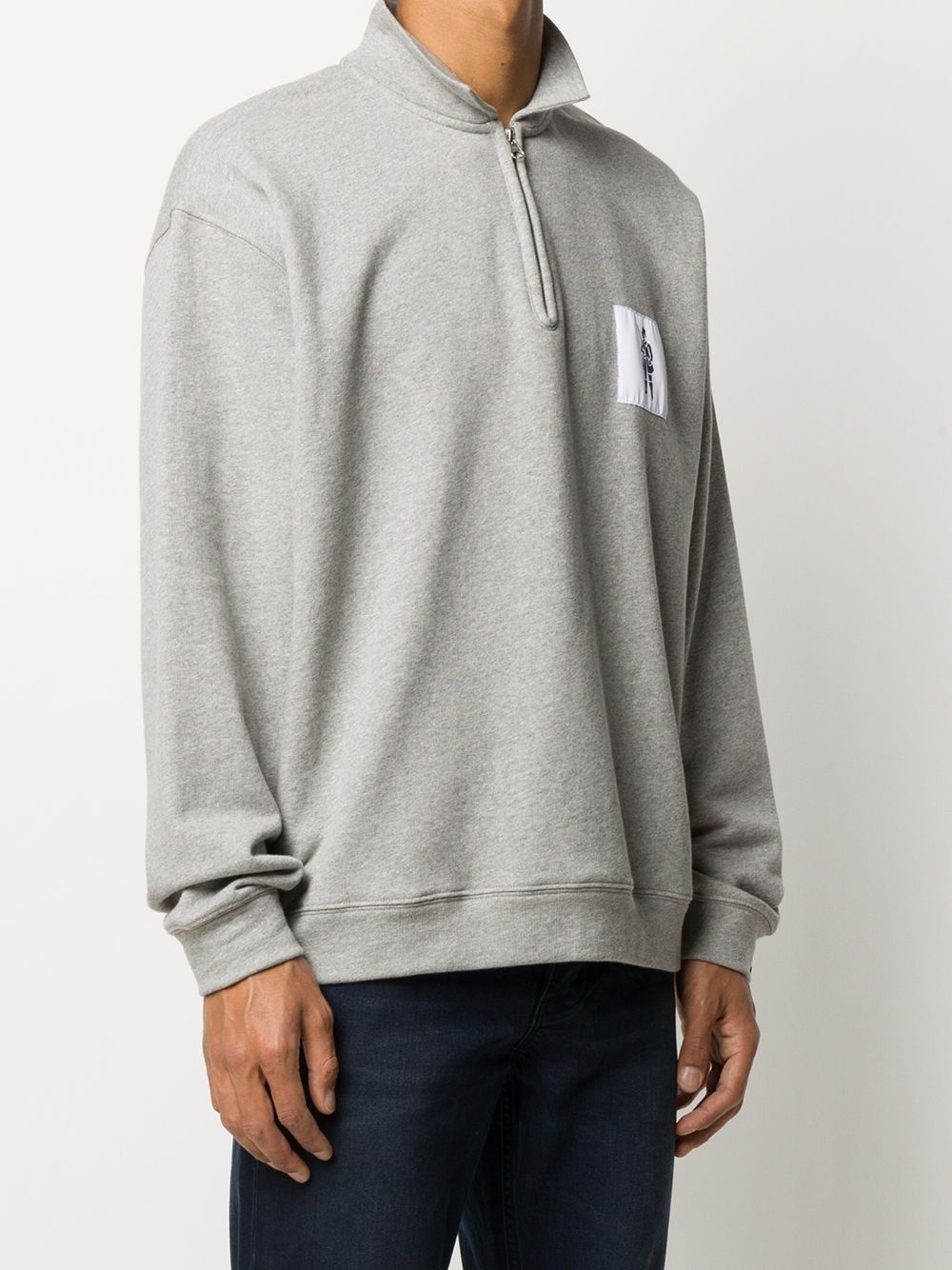 zip-front sweatshirt - 3