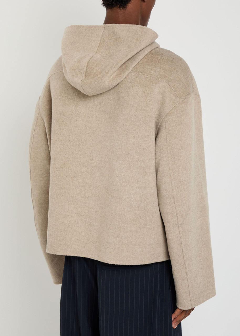 Acne Studios Zip-through Hooded Wool and Cashmere-blend Jacket - 3
