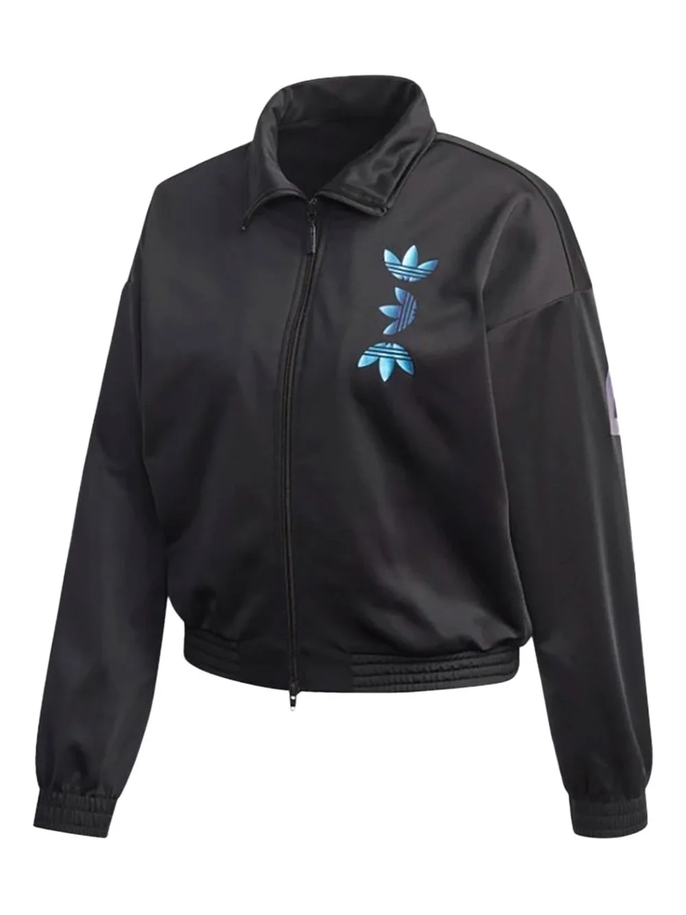 logo-print zip-fastening sweatshirt - 1