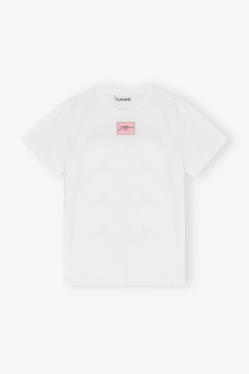 WHITE BASIC JERSEY RELAXED T-SHIRT 1