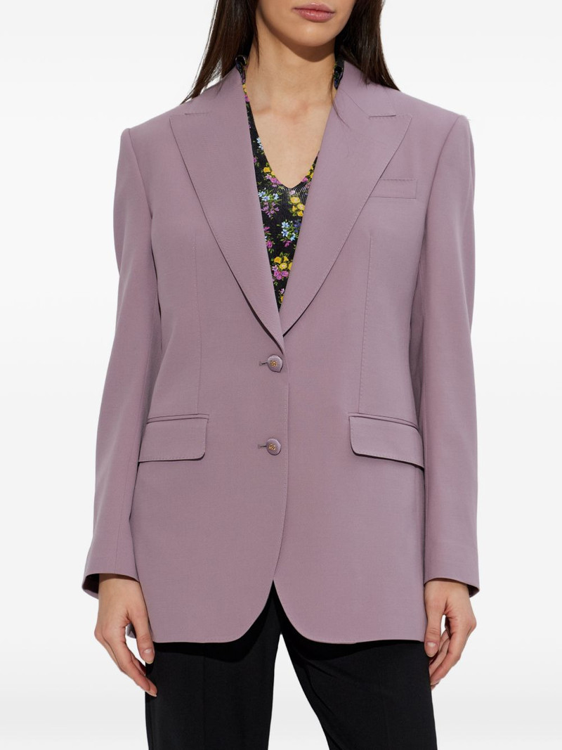 button-fastening V-neck blazer 3