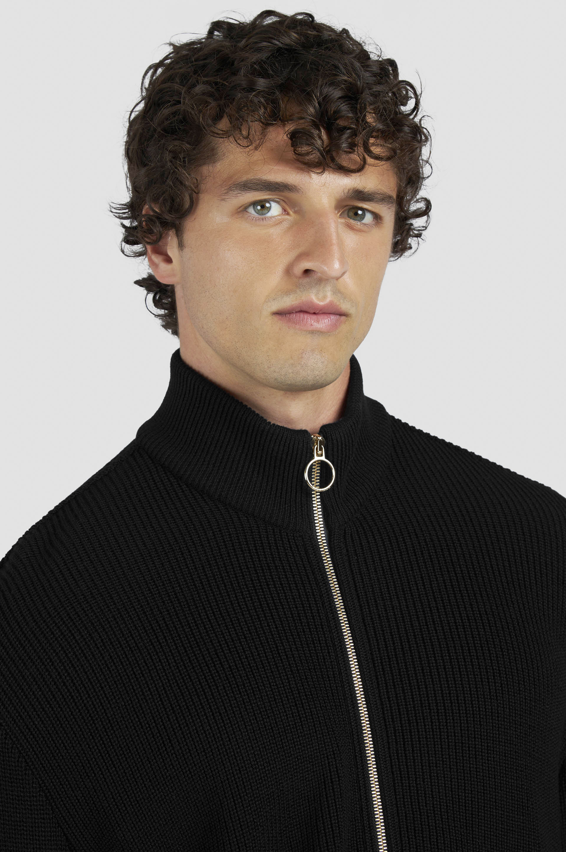 ZIP-UP CARDIGAN IN TECH WOOL - 4