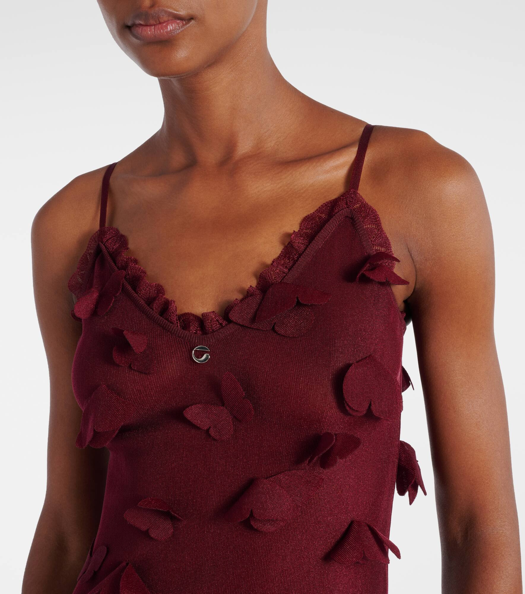 Butterflies Techno embroidered midi dress - 4