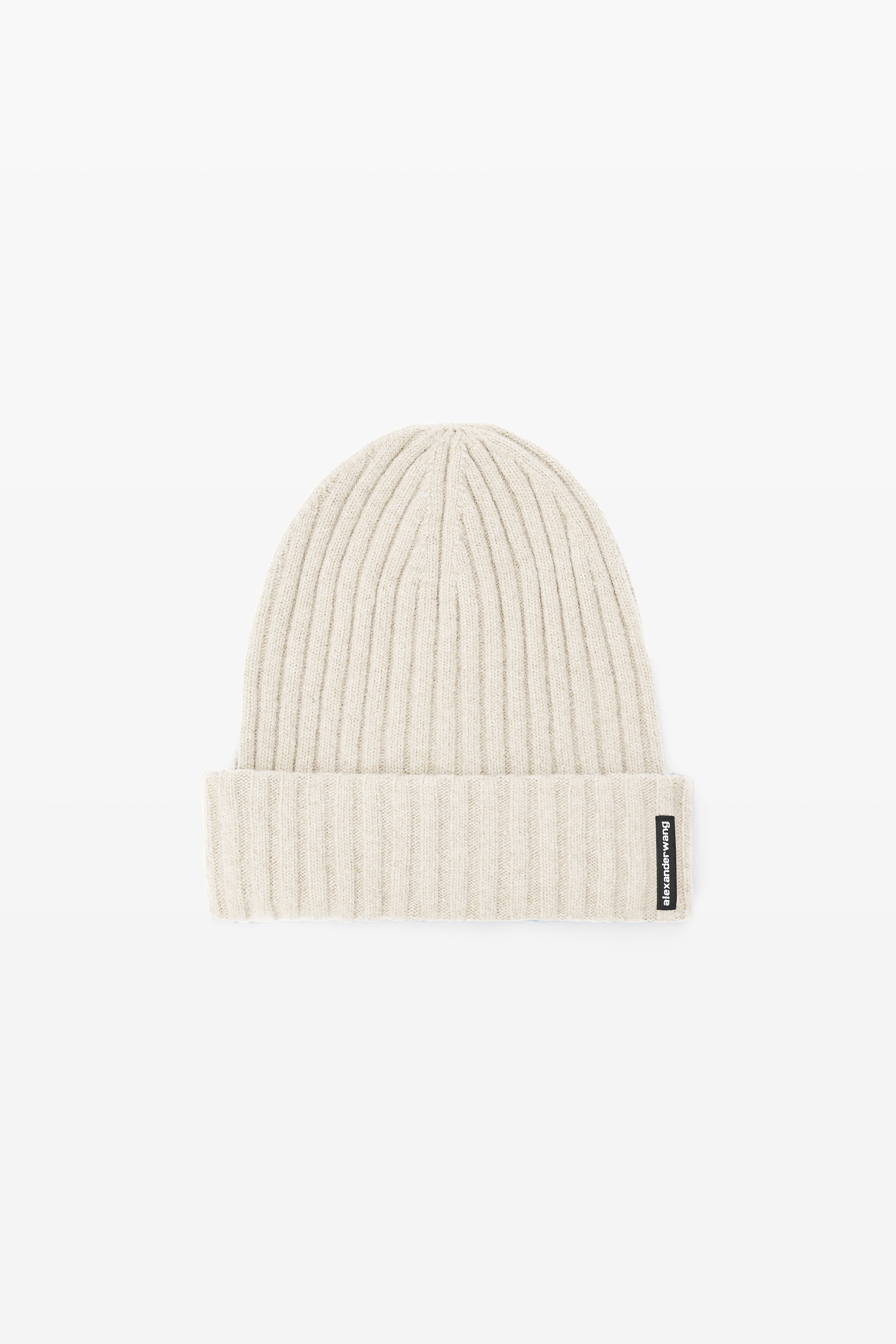 Ribbed Beanie with Logo Flag Tag - 1
