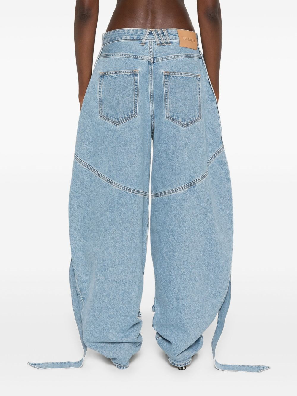 Wide-leg denim jeans - 3