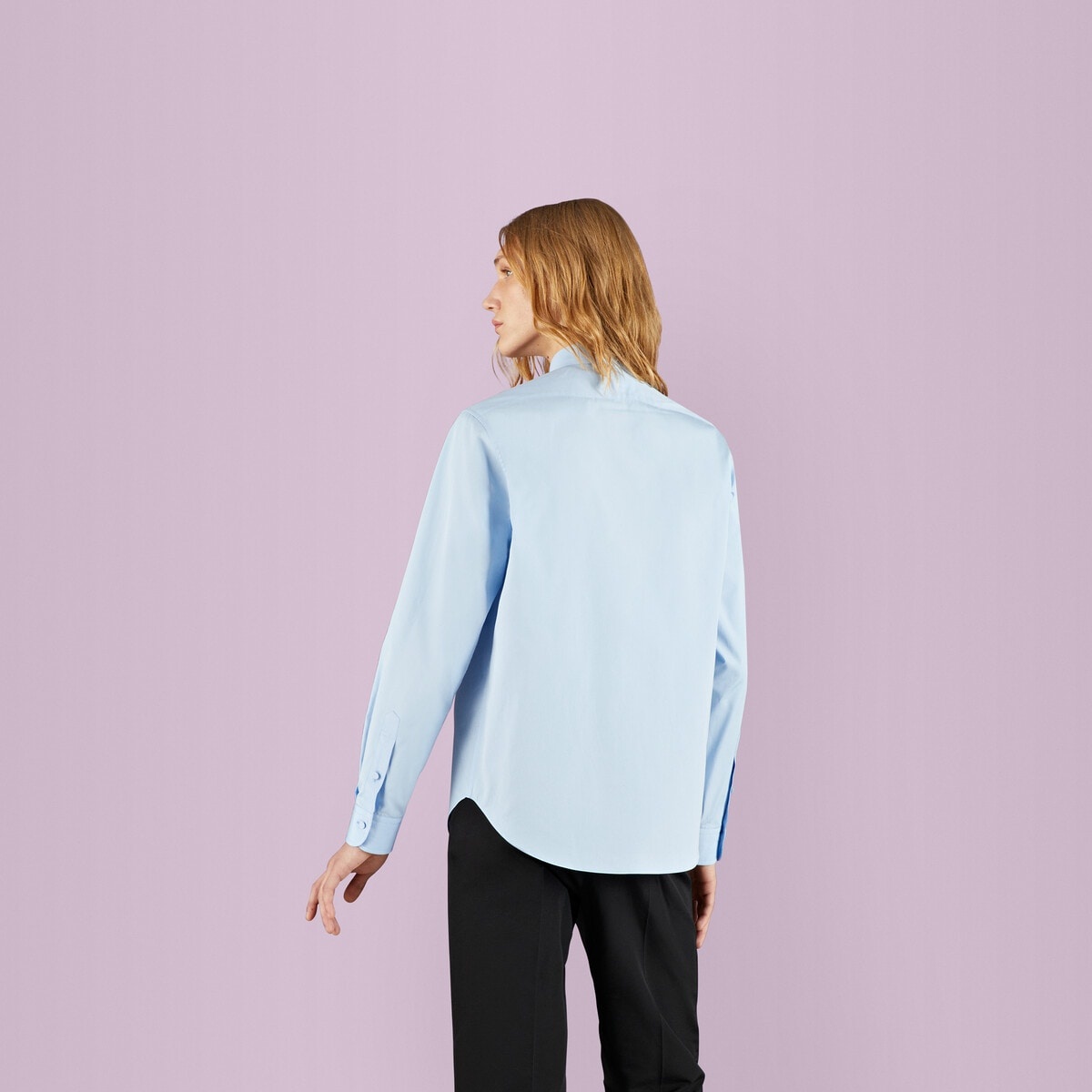 Poplin cotton shirt with embroidery - 7