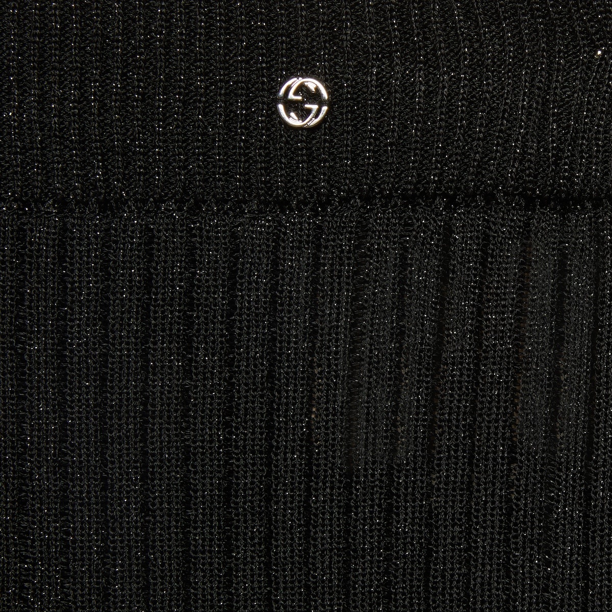 Rib stitch viscose lamé skirt - 4