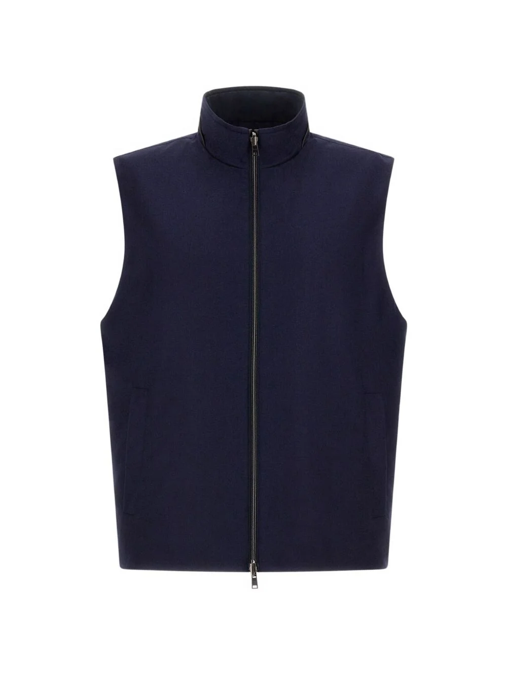 high-neck reversible gilet - 1