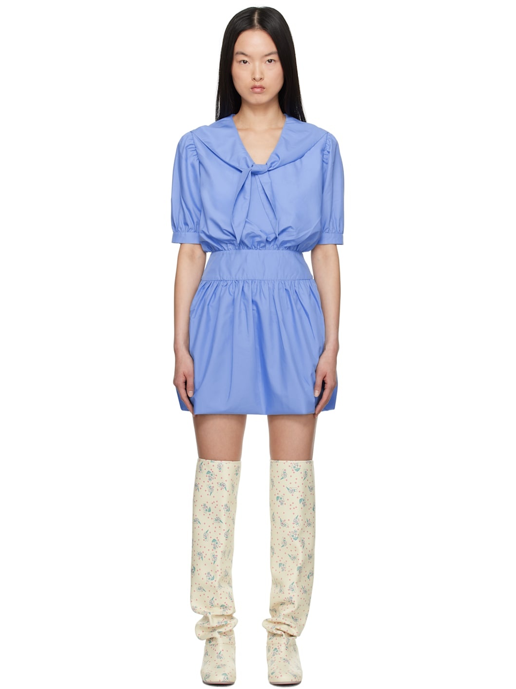 Blue Yuki Minidress - 1