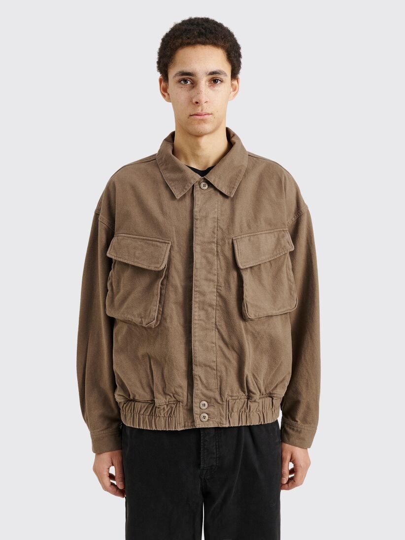 Cav Empt CAV EMPT COMMUNITY BUTTON JACKET BROWN tresbien