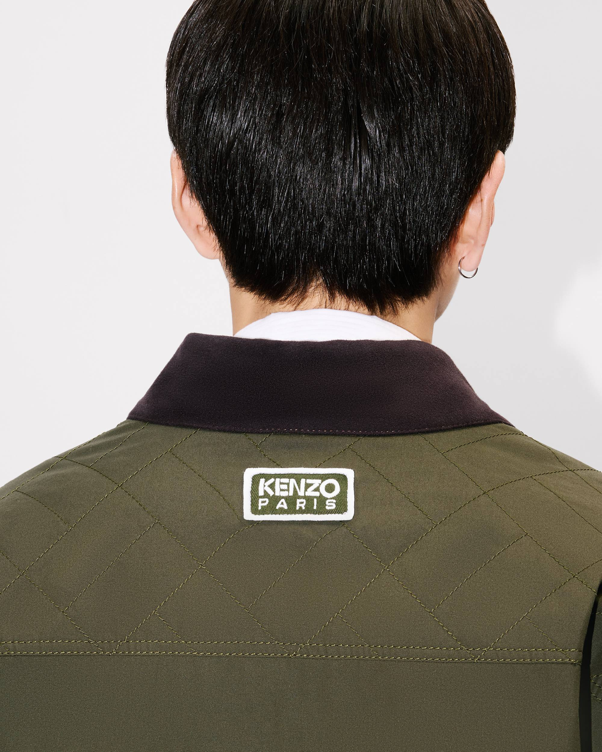 'KENZO Weave' kimono coat in cotton - 9