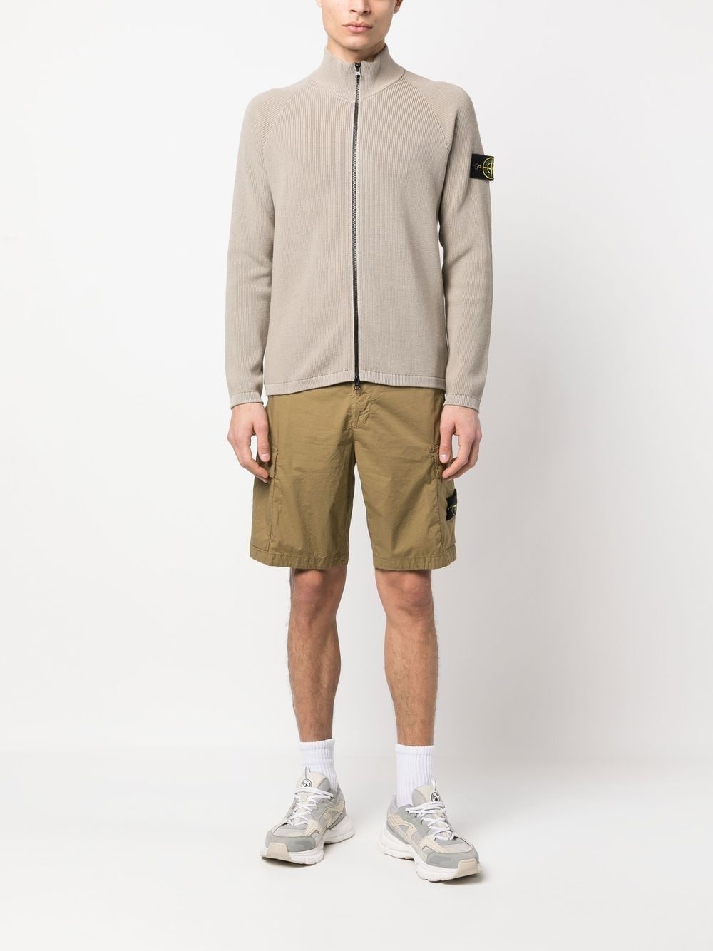 side logo-patch bermuda shorts - 2