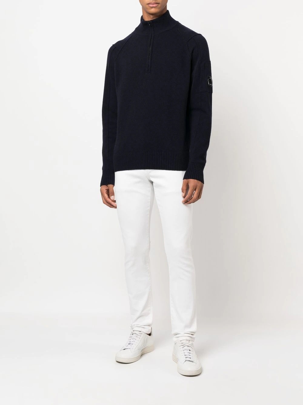 wool-blend half-zip sweatshirt - 2