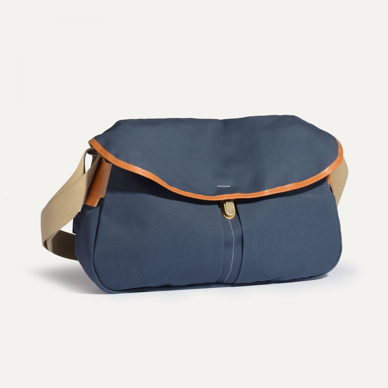 Bleu de Chauffe LÉON MESSENGER BAG  -  NAVY BLUE outlook