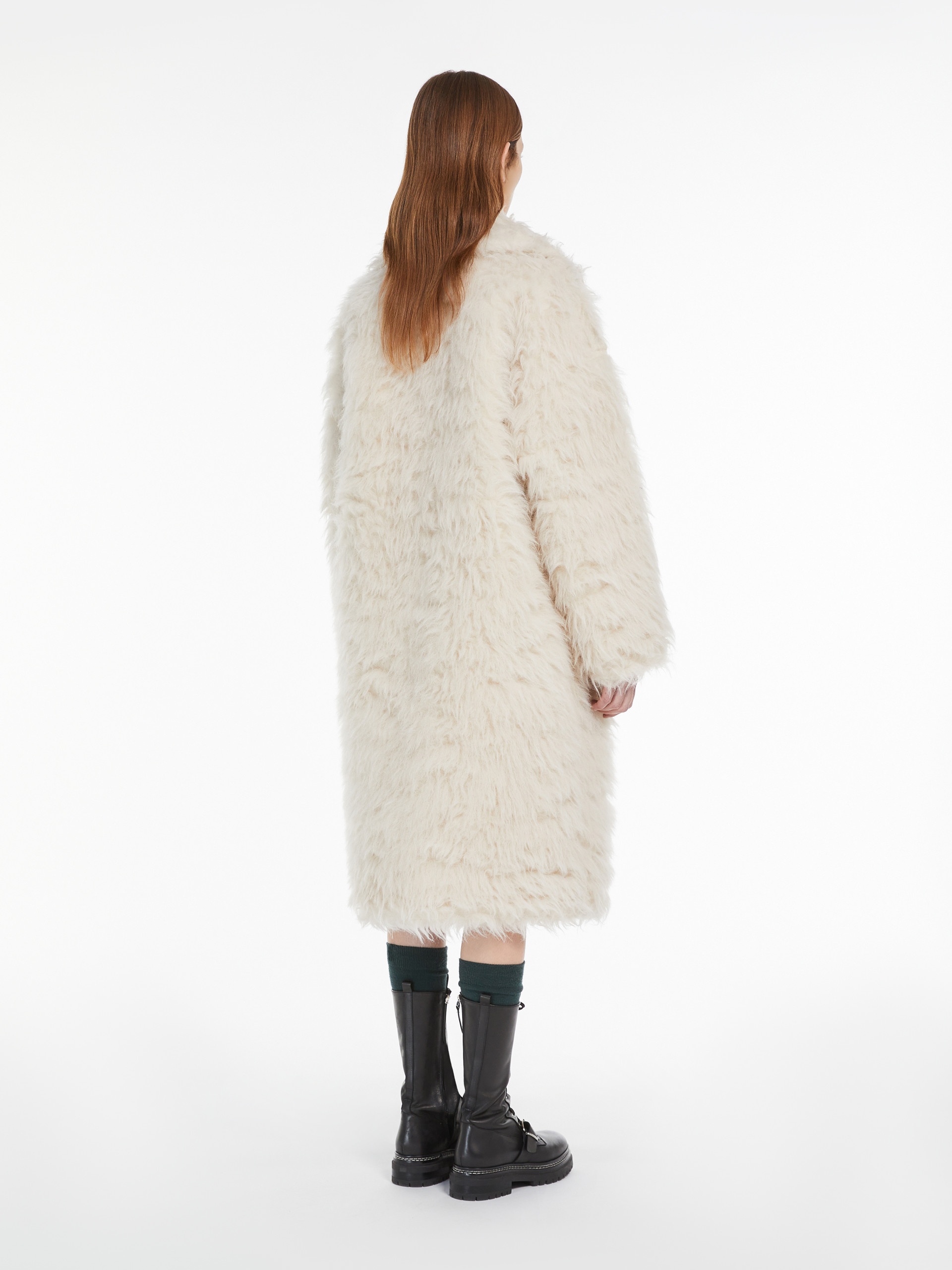 CANTONE Alpaca and wool wrap coat - 4