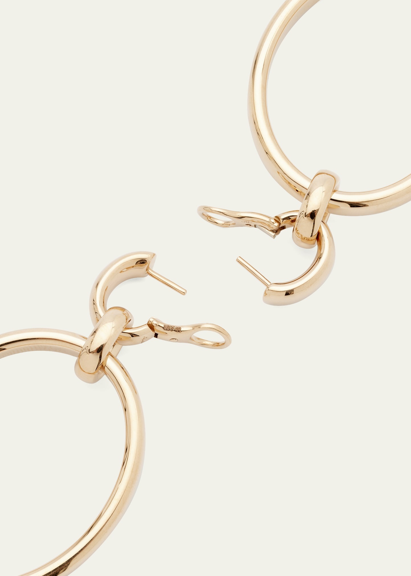 Iconica 18K Rose Gold Large Circle Drop Earrings - 4