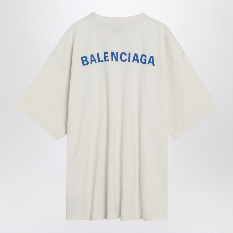 Balenciaga White New Balenciaga Back Medium Fit T-Shirt Men - 2