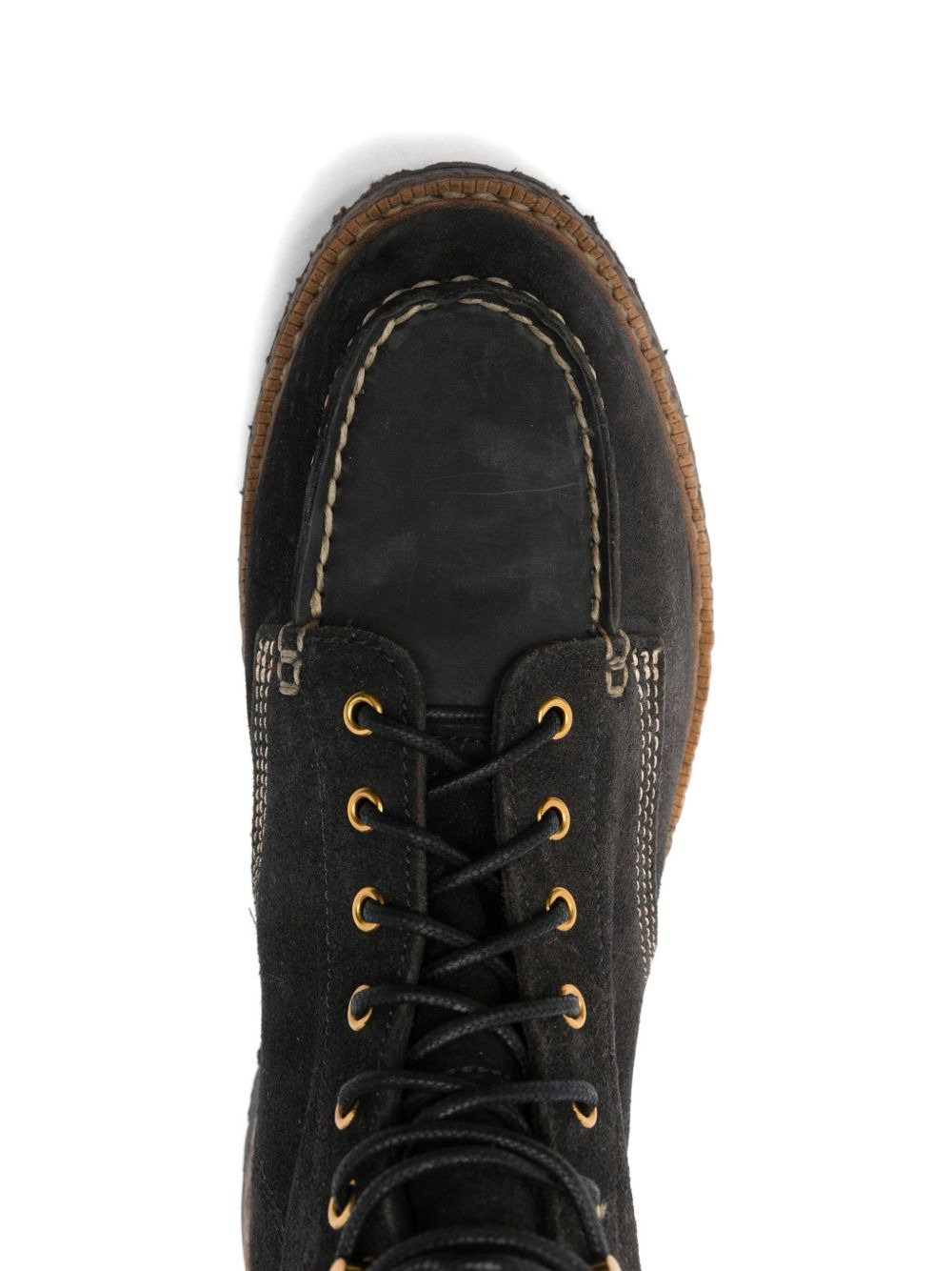 lace-up leather boots - 4