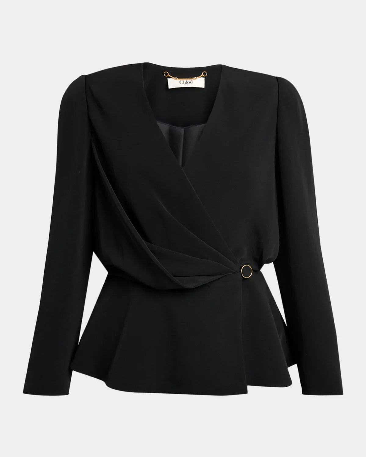 Single-Breasted Wool Blazer - 1