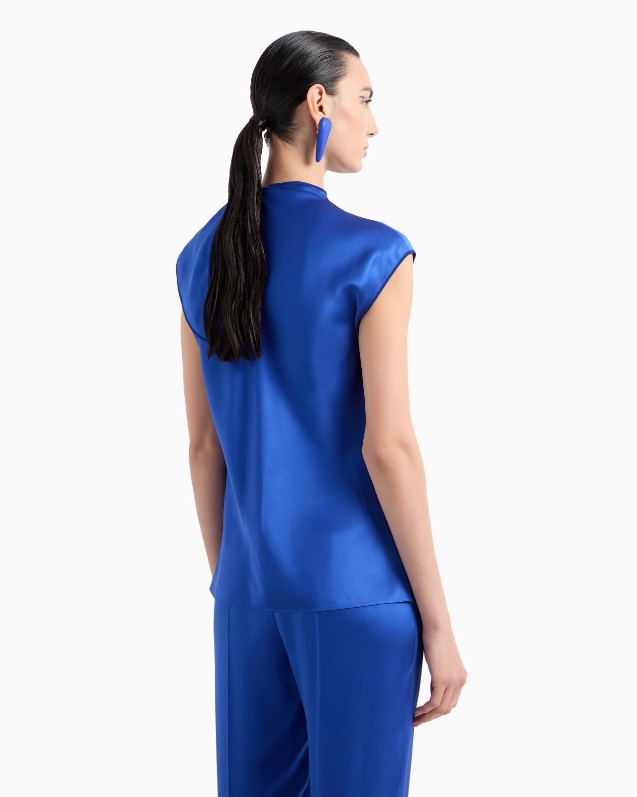 BLOUSE IN DOUBLE SILK SATIN - 3