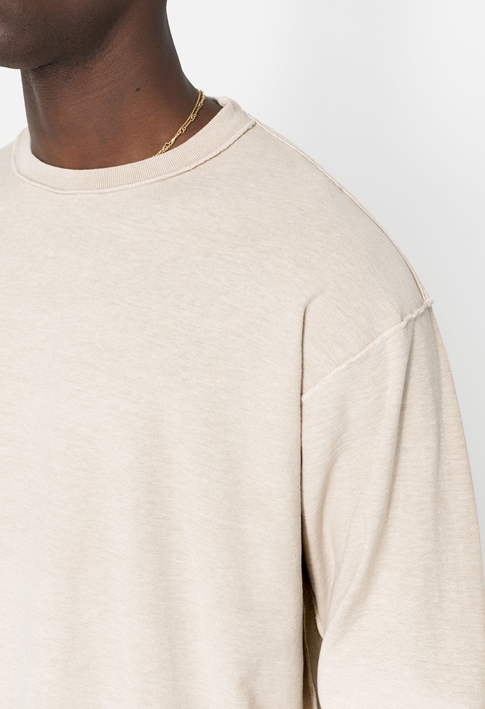 REVERSED CROPPED LS TEE - 5