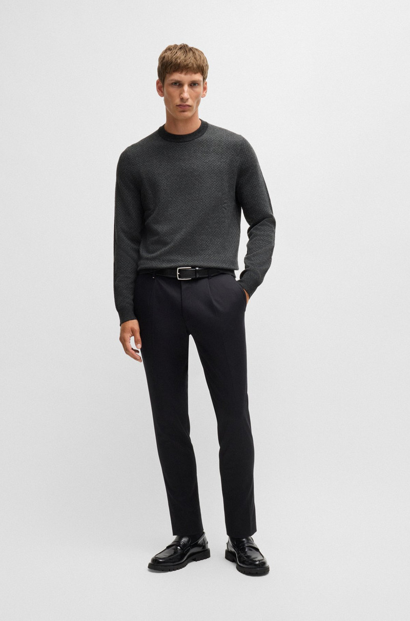 BOSS CREW-NECK SWEATER IN WOOL outlook