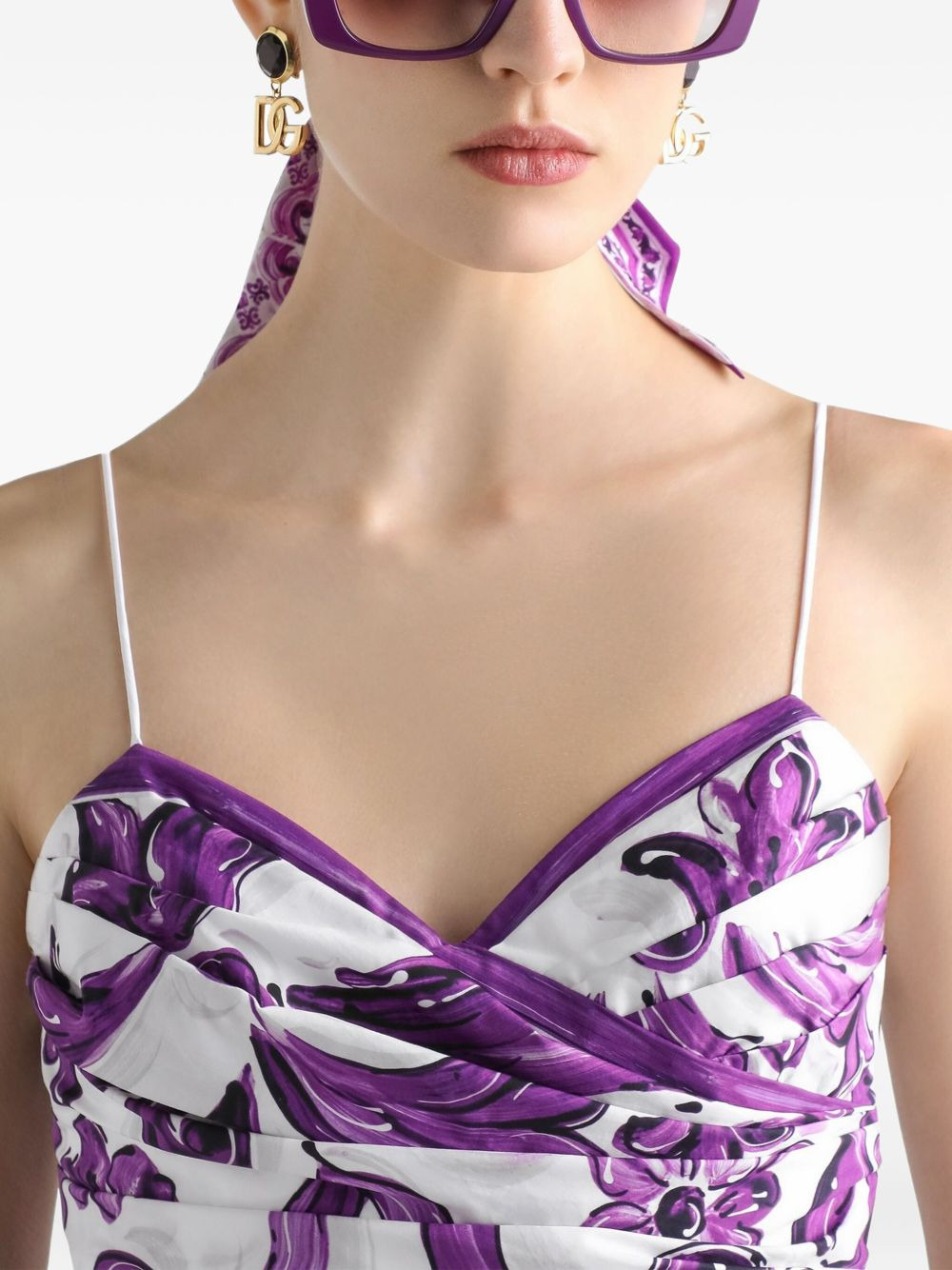 graphic-print mini dress - 4