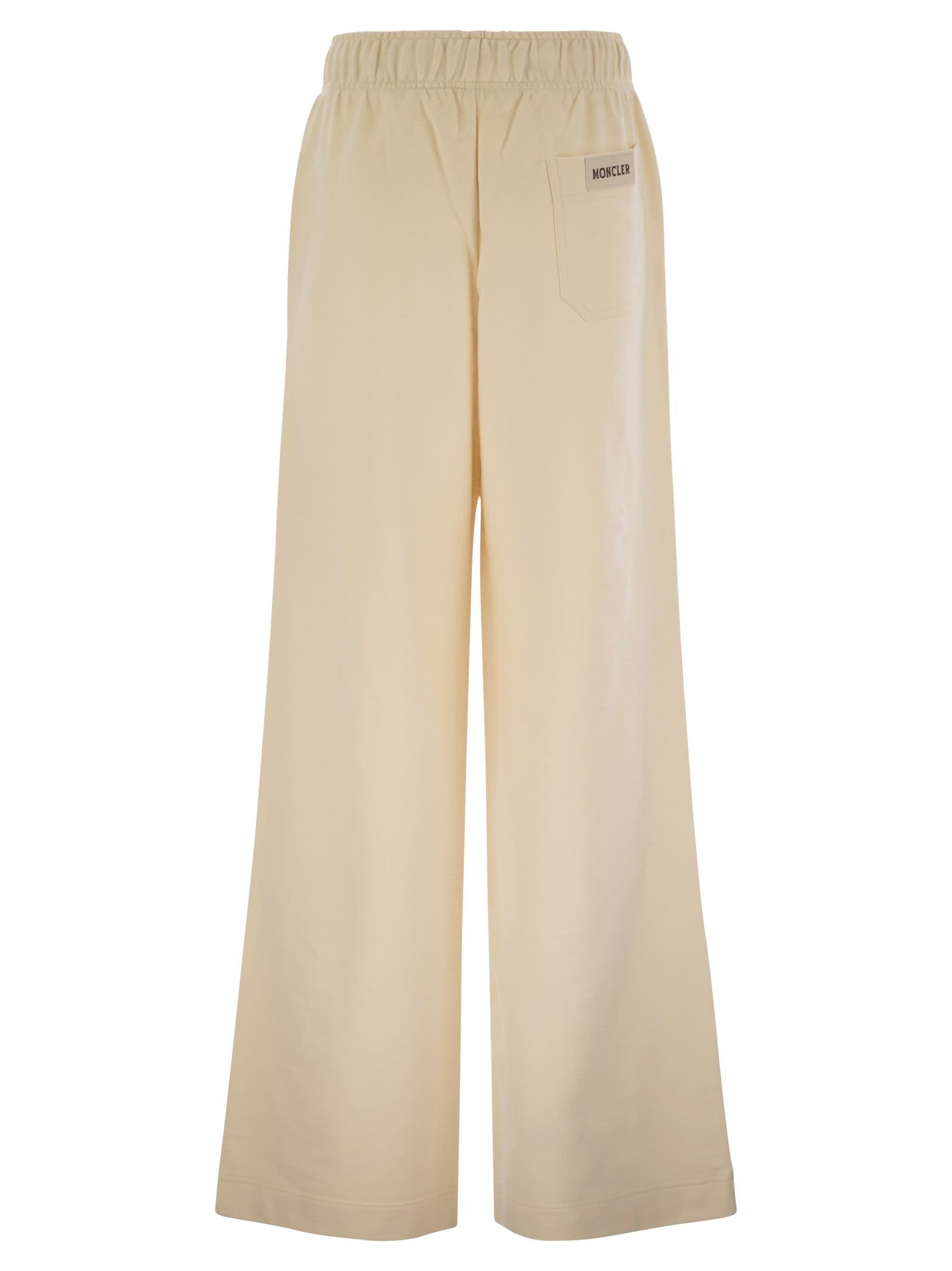 Moncler Women Wide-Leg Cotton Sport Pants - 2