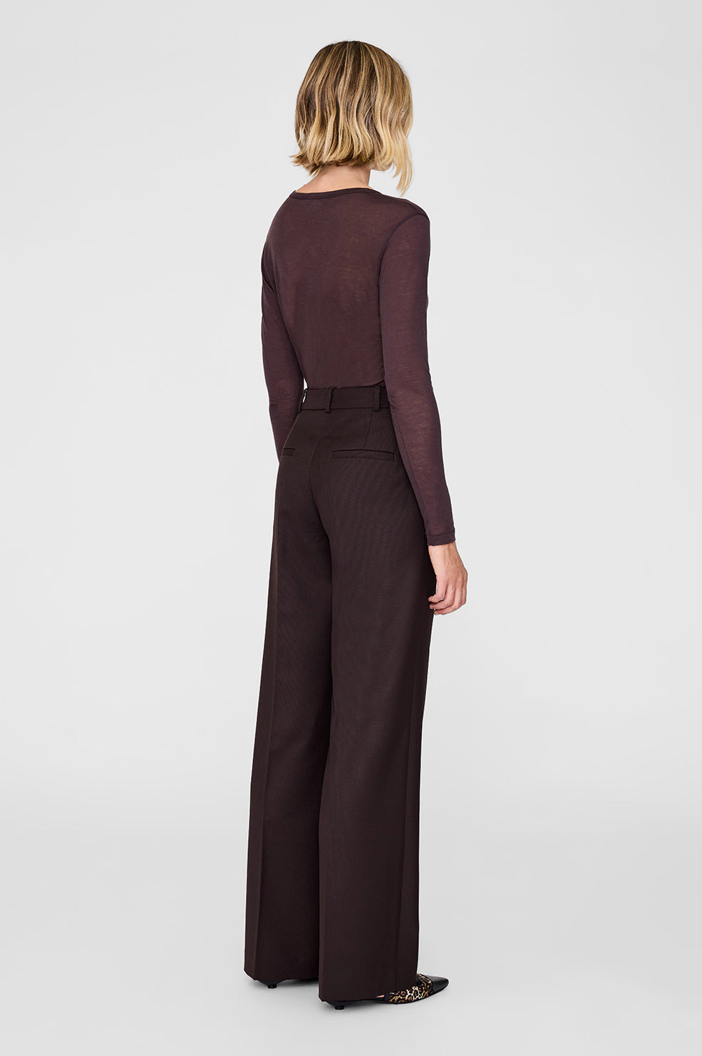Trent Trouser - Deep Brown - 3