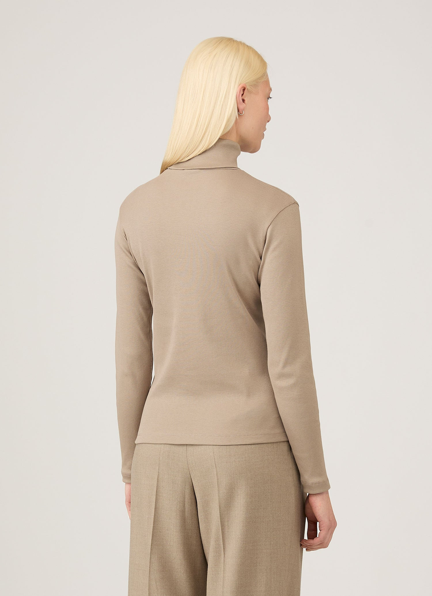 Ribbbed Roll Neck - 3