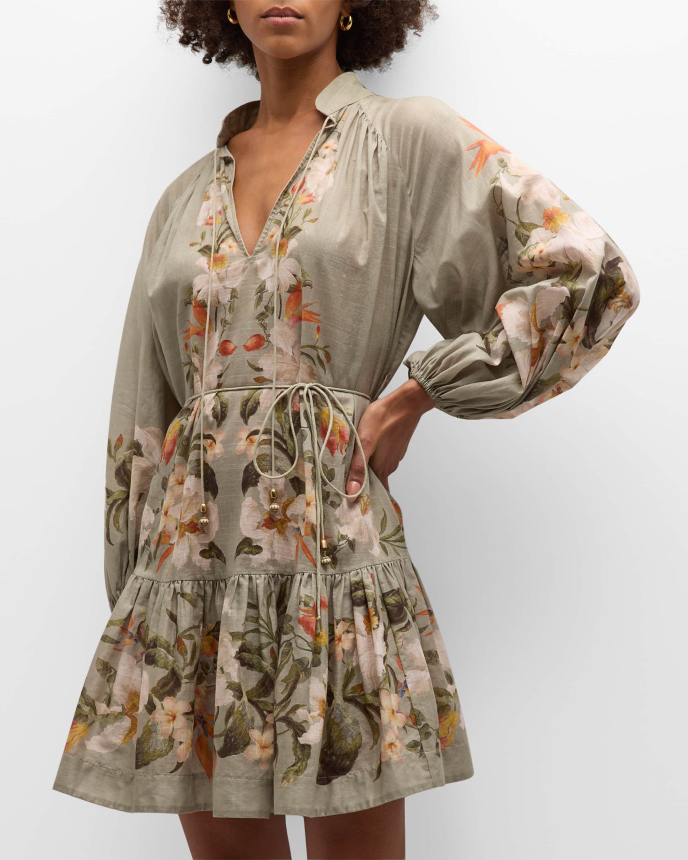 Lexi Floral Billow Mini Dress - 2