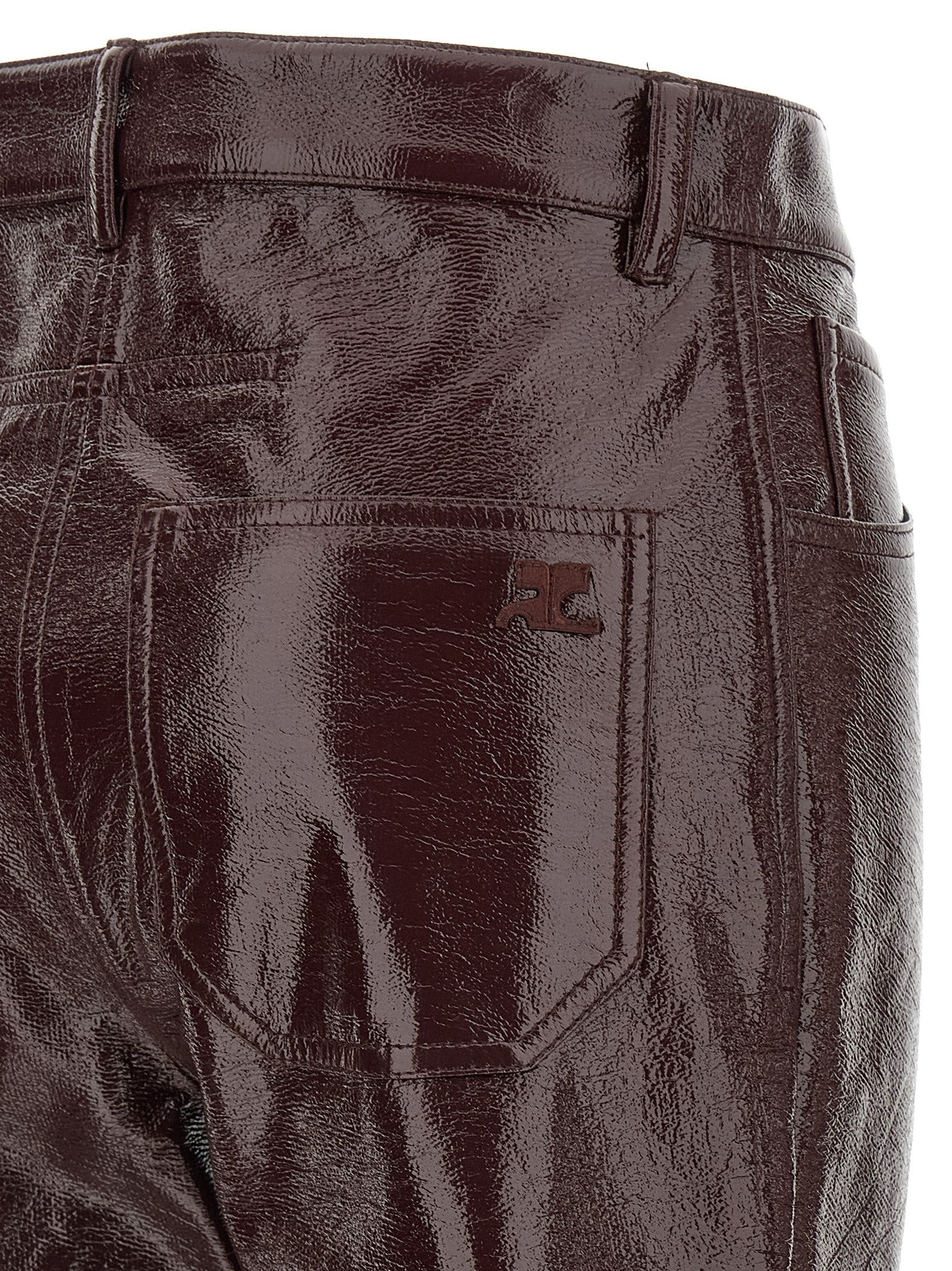 Courreges Women 'Reedition Vinyl' Pants - 4