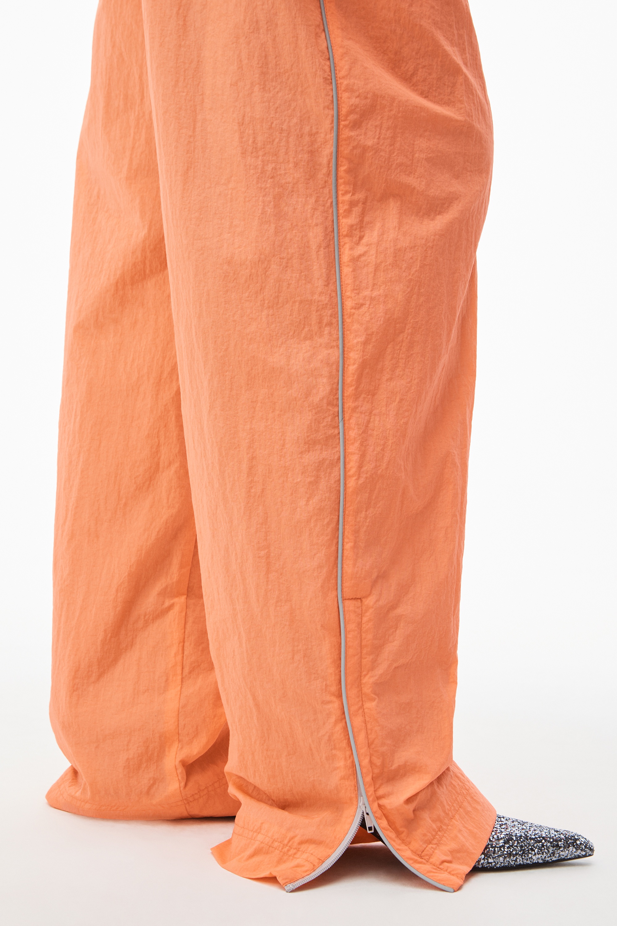 TRACK PANT IN HEAVY WASHED NYLON - 6