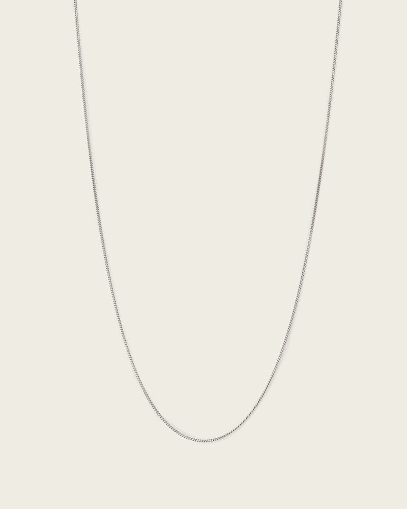 AXL STERLING SILVER MEDIUM CURB NECKLACE 1