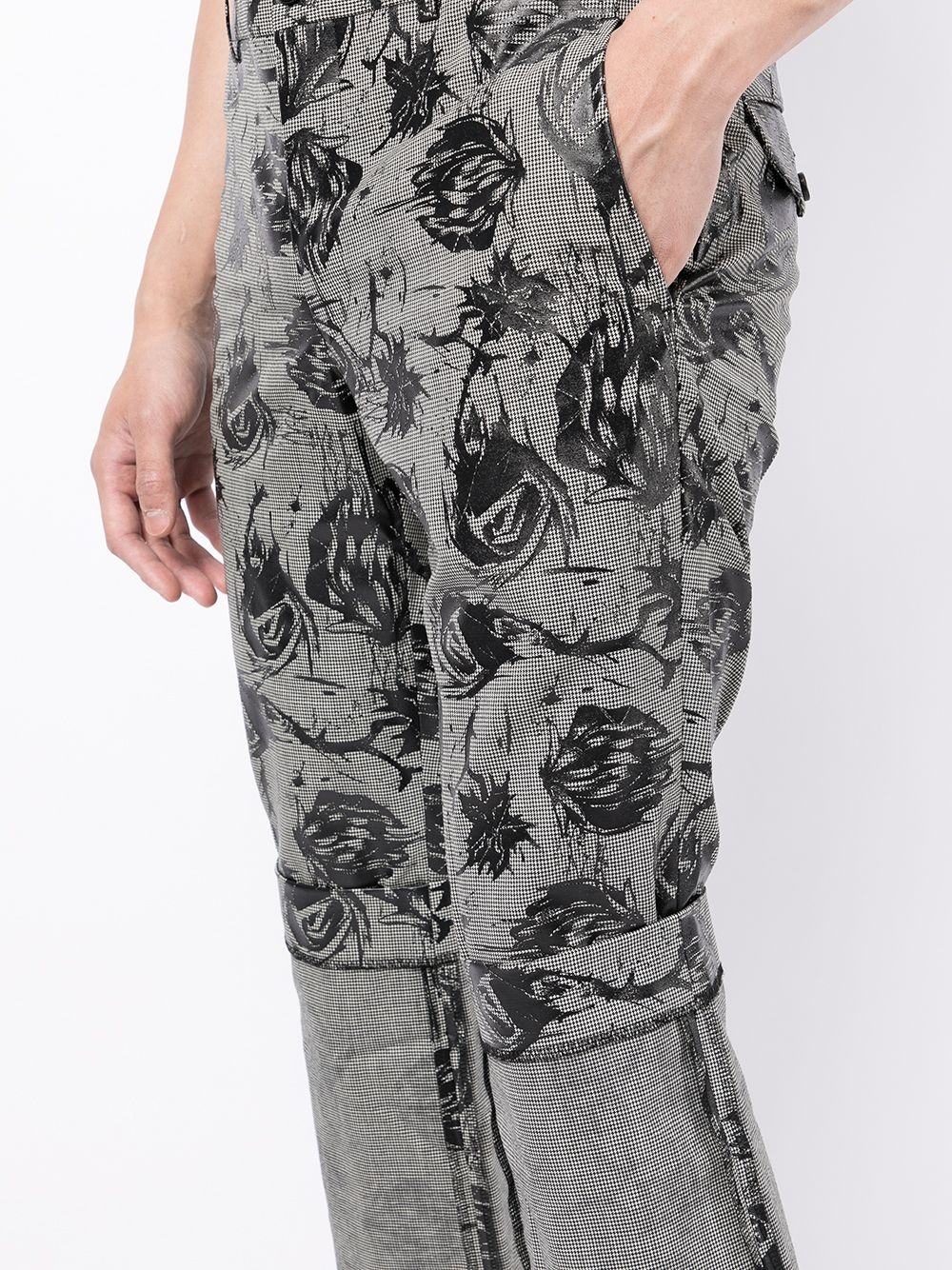 abstract print cropped trousers - 5