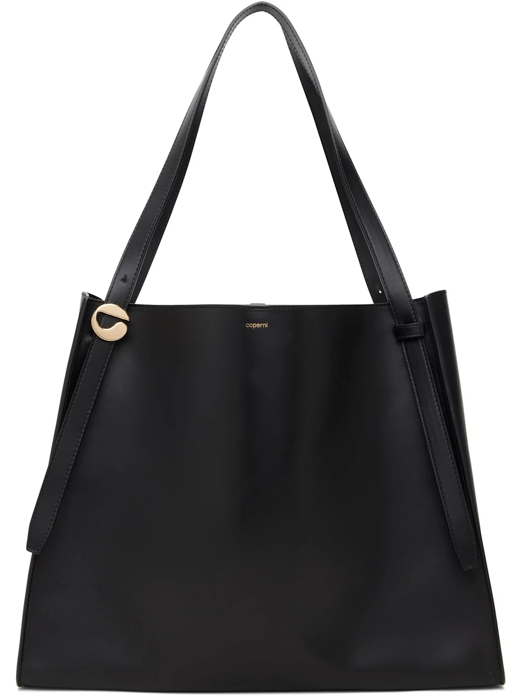 Black Logo Belt Tote - 1