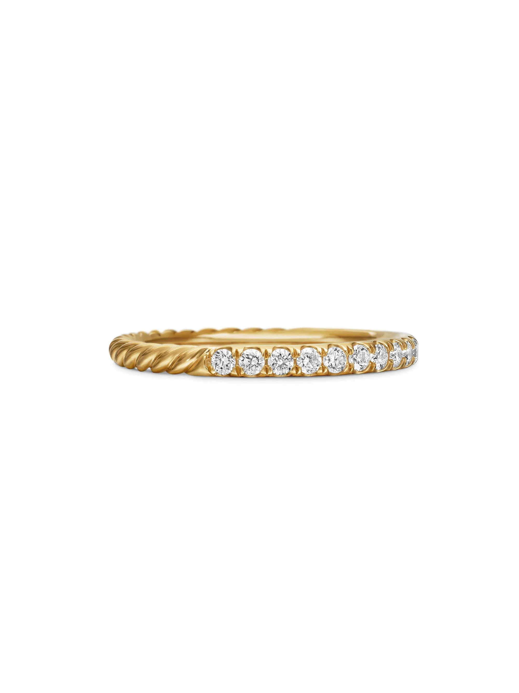 Women's Cable Collectibles Stack Ring in 18K Yellow Gold - Gold - 1