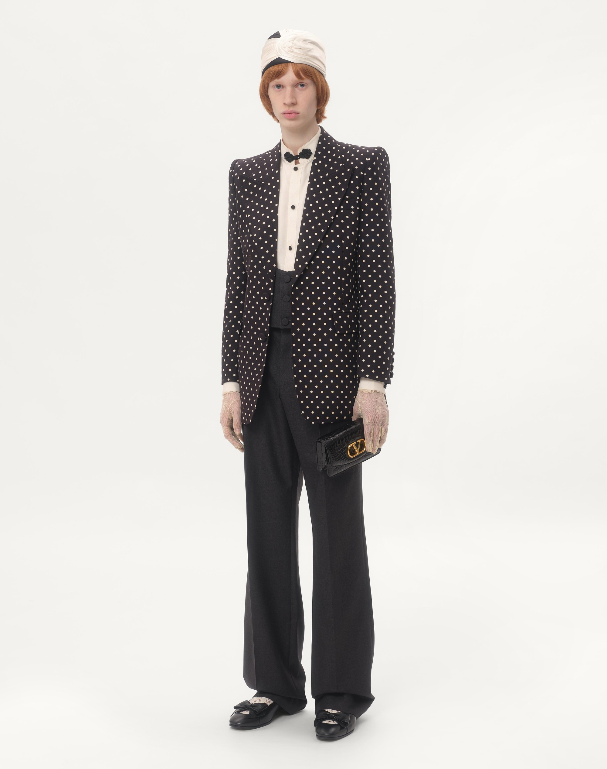 パンツ VALENTINO Virgin wool trousers Virgin wool tuxedo pants in black - Valentino | Mytheresa