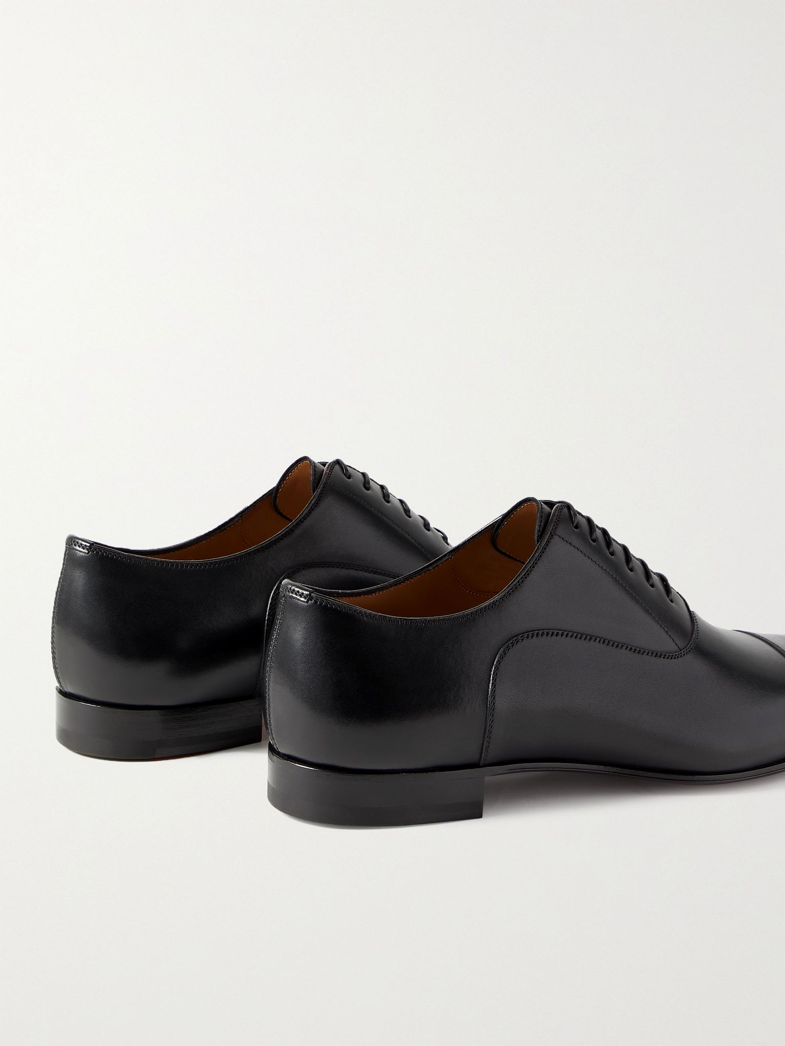 Greggo Leather Oxford Shoes Black - 4