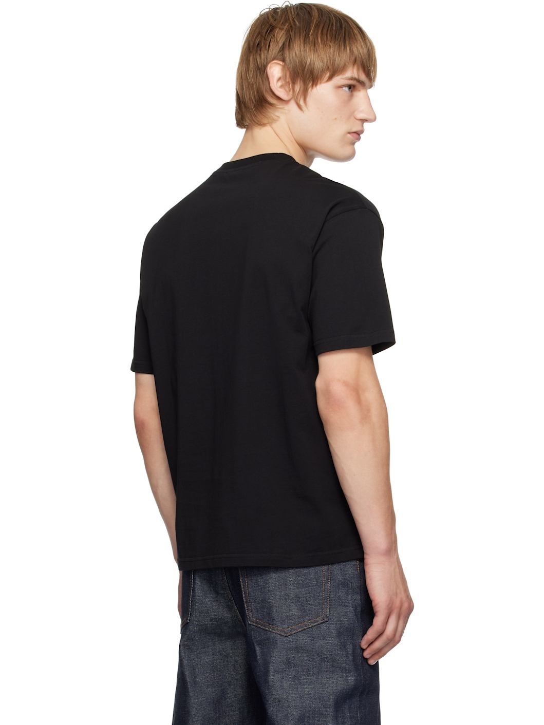 Black Boxy Micro Logo T-shirt - 3
