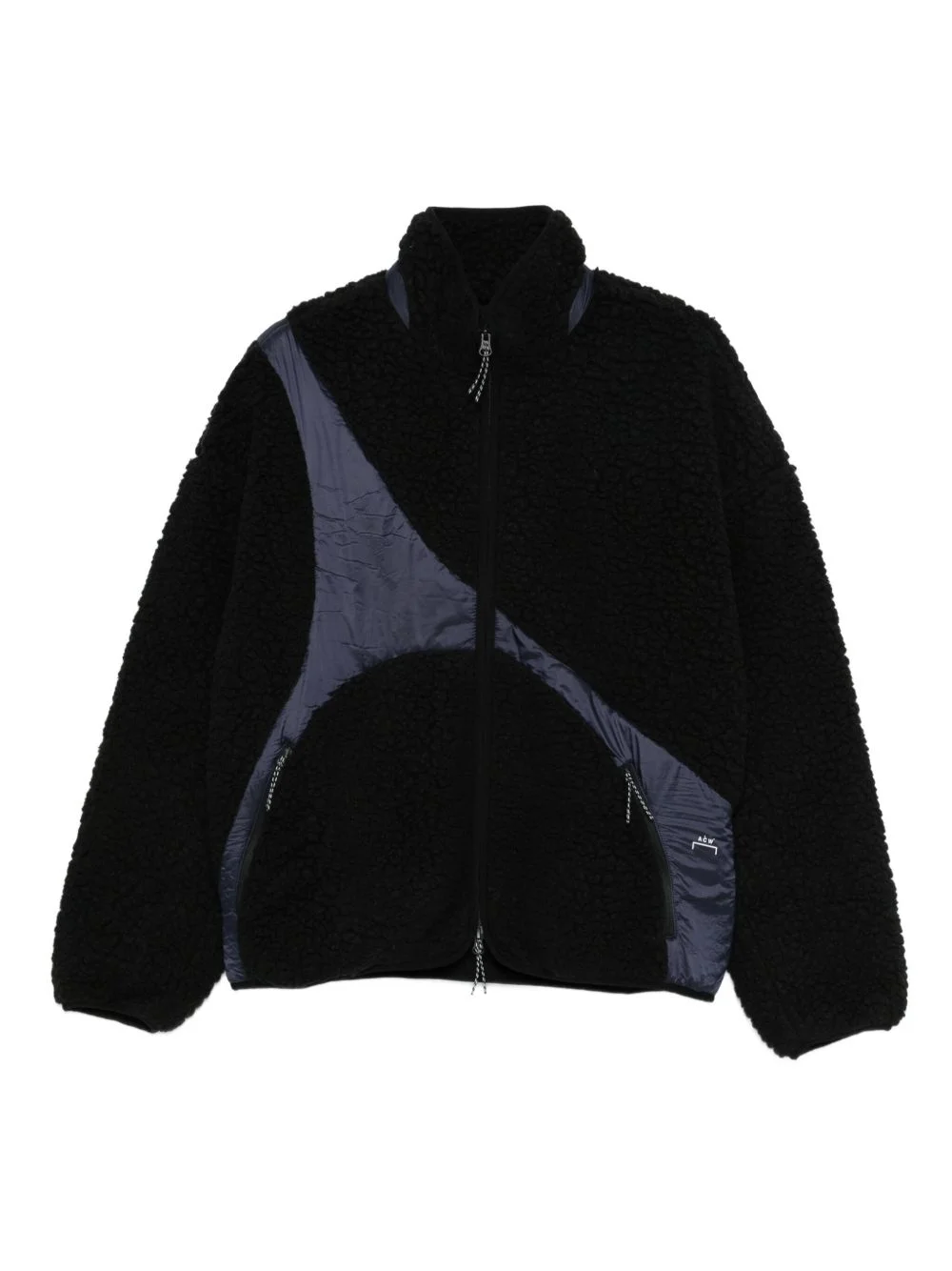 fleece zip-up bomber jacket - 1