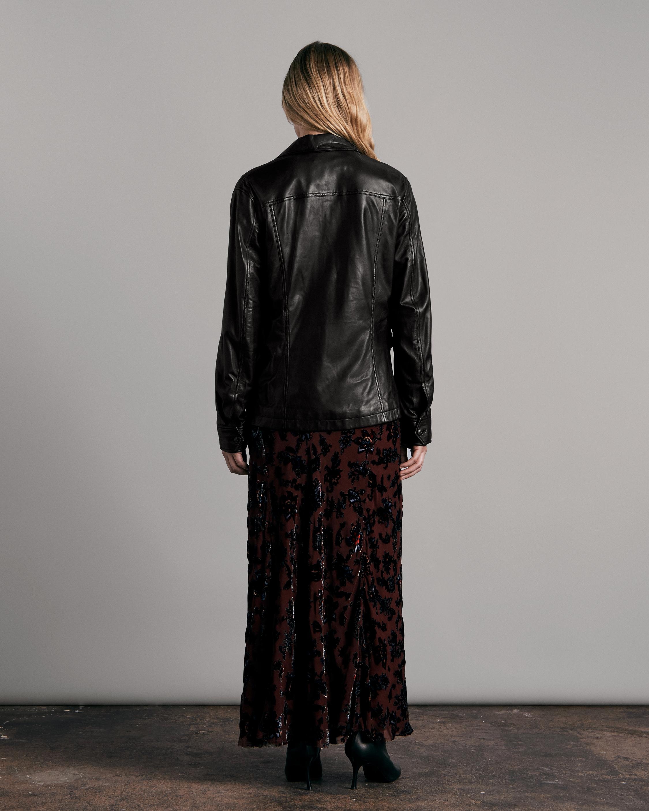 Kaye Leather Shirt Jacket
Classic Fit Jacket - 5