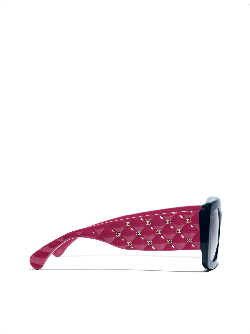 CH5483 square-frame embossed-design acetate sunglasses - 3