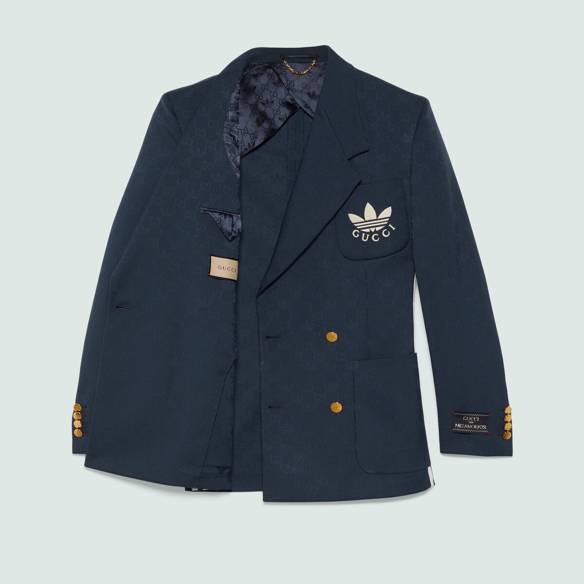 adidas x Gucci polyester formal jacket - 5