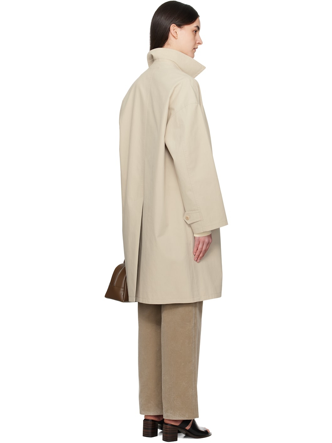 NOTHING WRITTEN Beige Harri Mac Coat | REVERSIBLE