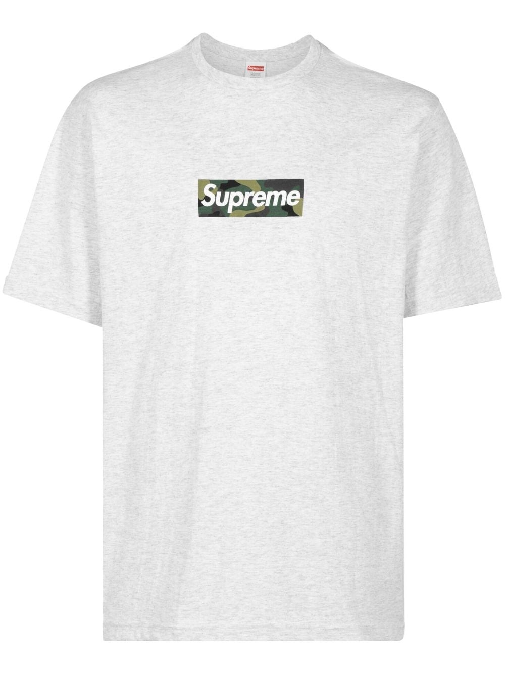 box logo cotton T-shirt - 1