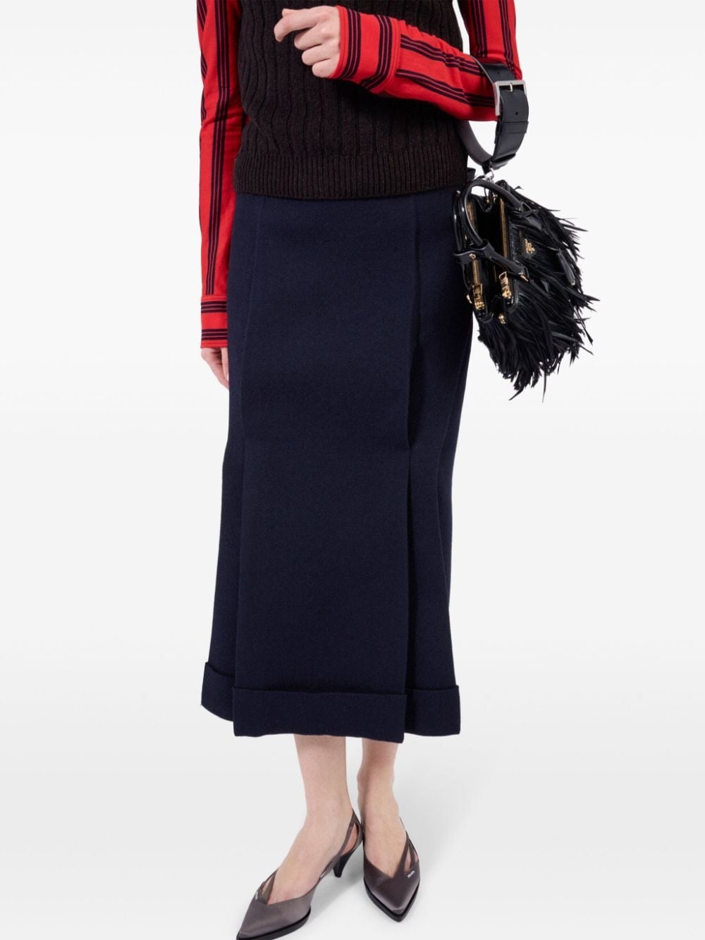deconstructed midi skirt - 4