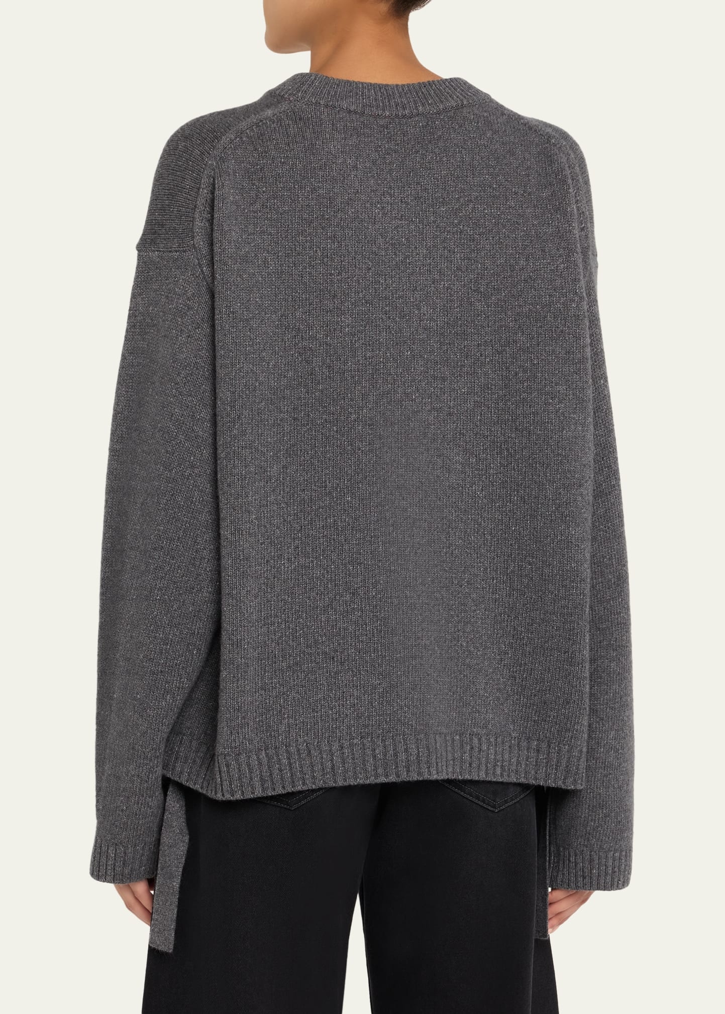 Oversized Future Wool Crewneck Sweater - 3