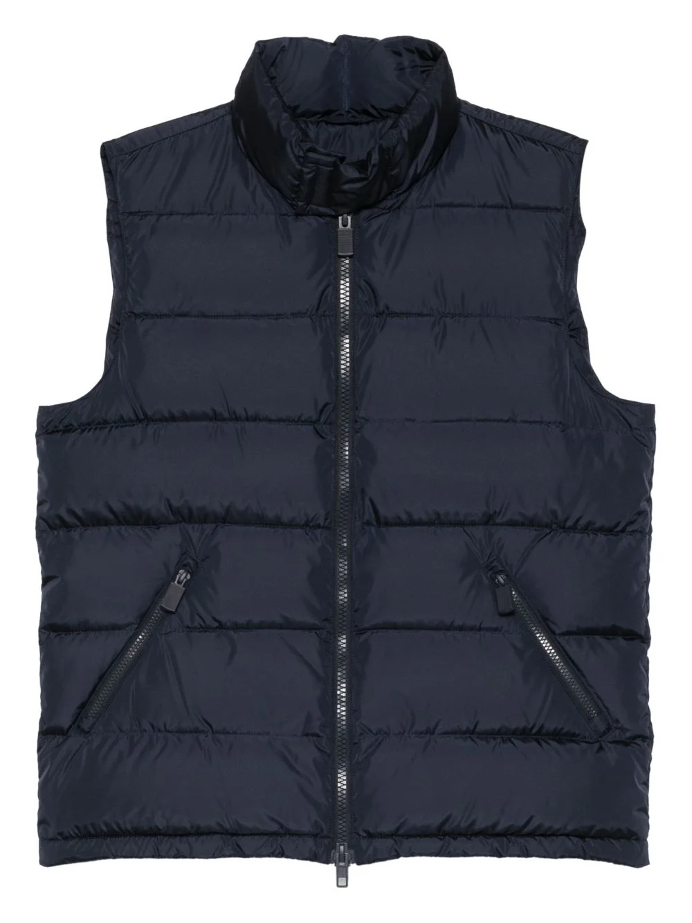 zip-up padded gilet - 1