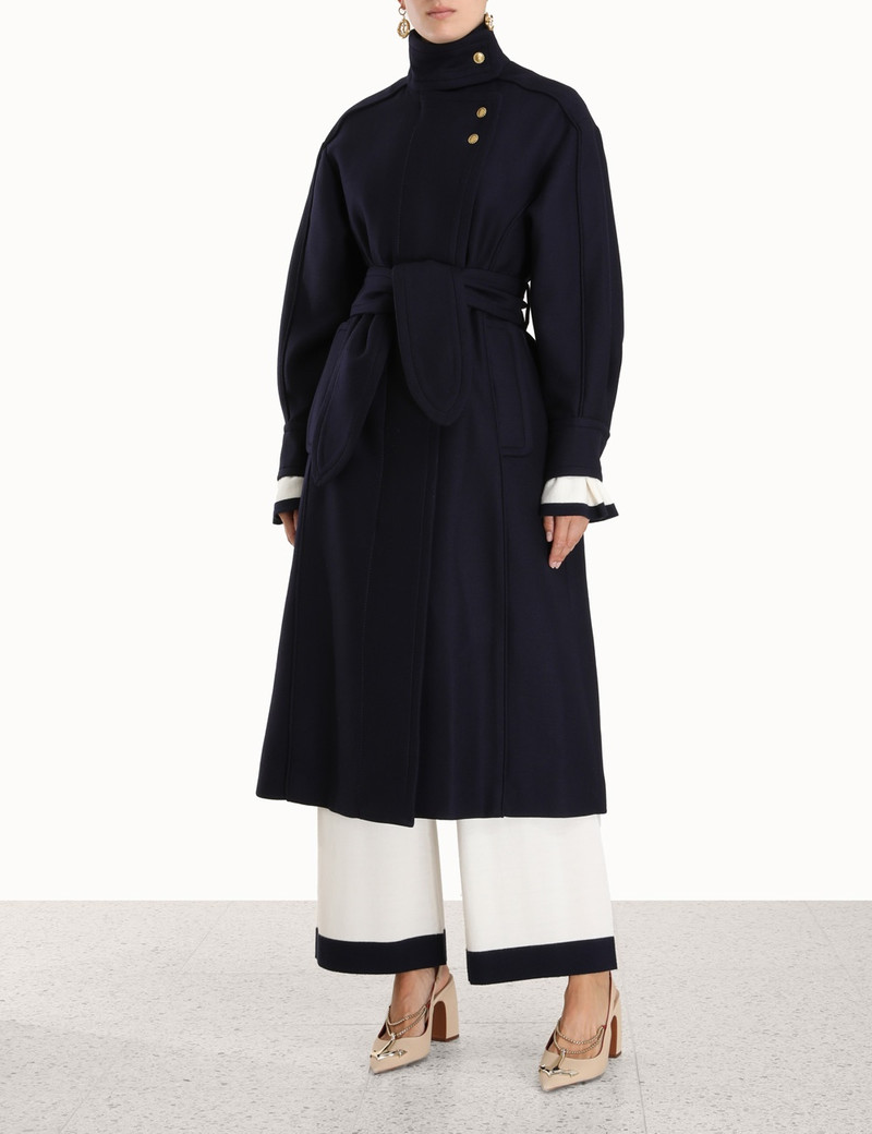 Zimmermann HIGH TIDE FUNNEL NECK COAT outlook
